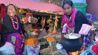 The Life in Eastern Nepal | New Year 2024 in Village | Village Food Festival Fair | BijayaLimbu