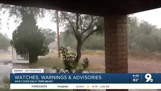 Watches, warnings and advisories help alert community about conditions