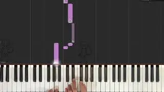 At Night -The Cure | Easy Piano Tutorial | Synth Cover & Play-Along