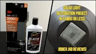Solar Light Restoration Project in 5 mins or less! - MUST SEE! - Jibber Jab Reviews!