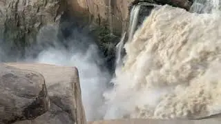 Augrabies falls during sunset somewhere in March of 2022