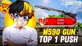 Pushing Top 1 In Shotgun M590 | Free Fire Solo Rank Push Tips & Tricks | Ep - 4