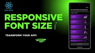 🔥 Make Font Size Responsive in React Native (iOS & Android) | No More UI Breaks!