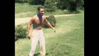 Rocky Marciano Rare Training outside In Full Color