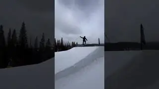 Almost ate it on the flatspin🤣 #parkski #skiingstunts #faction #ski #arcteryx #extreme
