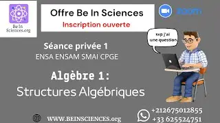 Algèbre 1 - Séance 1 -  Structures algébriques - part I   (Ayoub)
