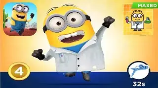 Minion rush Lab Coat minon upgrade to MAXED EPIC costume gameplay walkthrough android ios