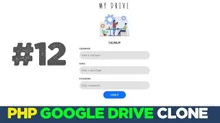 Online drive app with Javascript & PHP #12 | Google cloud clone | Quick programming tutorial