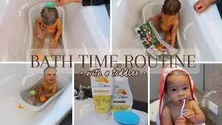 TODDLER BATH TIME ROUTINE | 12 MONTHS OLD | SAHM