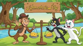 Clever Monkey with Cats | Episode 1 🐱#MoralStory #CleverMonkey #KidsLearning #cartoonstory