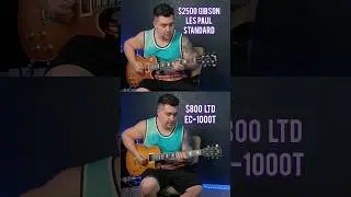 $2500 Gibson Les Paul Standard VS. $800 ESP LTD EC-1000T 👀 #shorts