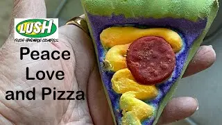 Lush Peace, Love and Pizza bath bomb/melt/soap