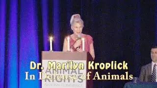 Marilyn Kroplick of In Defense of Animals speaks at the 2016 FARM Animal Rights Conference