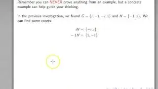 Cosets 1