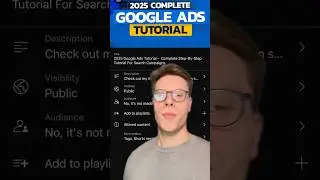 2025 Google Ads Tutorial is now live on my YouTube &mdash; hour long, in-depth course. #googleads #smma