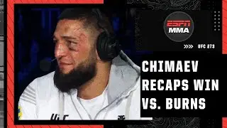 Khamzat Chimaev talks win vs. Gilbert Burns, doesn&rsquo;t care who he fights next | UFC 273 Post Show