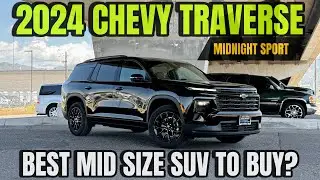 2024 Chevy Traverse LT Midnight Sport Edition: Toyota Owner Reviews The Latest SUV!