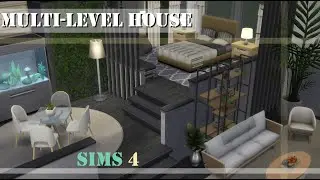 МНОГОУРОВНЕВЫЙ ДОМ | NO CC | Multi-level house | Строительство [The Sims 4]