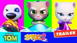 Talking Tom Jetski 2 |  Game Play Trick |  Talking Tom Jetski Tom Level 2 NOOB PRO HACKER