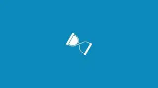 Hourglass Loading Animation | 1 Hour Loop | Blue 4K Background