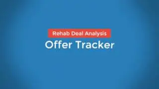 House Flipping Spreadsheet Offer Tracker