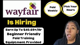 Wayfair is Hiring Now! 💼 Earn Up to $40.69+/HR | Weekly Pay + Free Equipment | Apply Today!