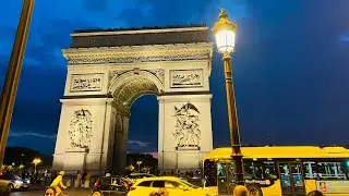 Walking in Paris ( the city of love) part 1 with relaxing music 4K video 