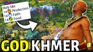 Civ 6 | Creating Khmer Paradise With Almighty Work Ethic Strats!!! ( Deity Khmer Civilization VI )