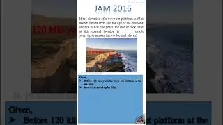 JAM 2016 Question No  46 #successguru  #jamgg @SGgeology