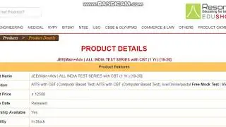 IIT JEE (MAIN+ADV.) RESONANCE COMPLETE TEST SERIES(PDF).