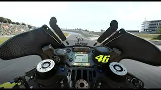 MotoGP™21 - Valentino Rossi Cockpit Realistic View - Portimao | Gameplay