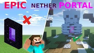 EPIC SKELETON NETHER PORTAL | HINDI