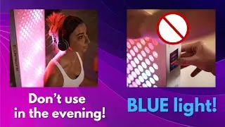 If you have NEW PlatinumLED BIOMAX red light therapy panels don't use blue light in the evening!