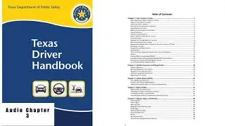Chapter 3|Texas Driver Handbook Audio No Music- 2021| Pass Permit Test| Driving School