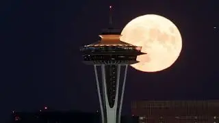 Full Super Moon rising August 11, 2022 #SuperMoon #fullmoon @nikonusa #Z9 #Seattle