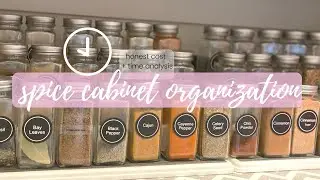Spice Cabinet Organization | Glass Spice Jars | This and Nat
