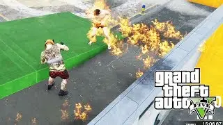 ESTOY EN LLAMAS Y BAILO!!! PARKOUR GTA V