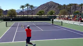 Tommy Haas & Yen Hsun Lu | Indian Wells Practice 3/11/13