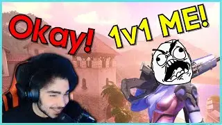 Overwatch | CRINGE TOXIC KID ASKS FOR 1v1 AND GETS IT!