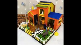DIY Farm House from Cardboard - Toy & School Project