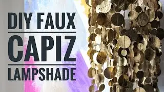 DIY | Faux Capiz Lampshade | Easy | Using Household Products