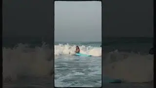 I spent 3 days in the ocean ..to surf! #surfing #shorts #goa
