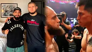 Khabib with Movlid Khaybulaev Vs Pinedo  PFL World 2025 New Jersey 