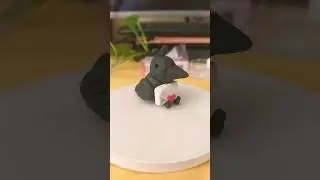 Just a crow for the day #polymerclay #crow #crafts #smallyoutuber
