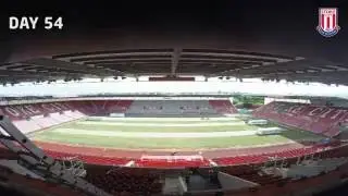 Stoke City Pitch Time-Lapse: Week 8