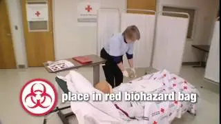 Changing a colostomy bag