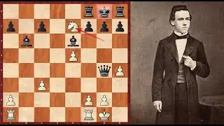 Smothered Checkmate: Paul Morphy vs Thomas Bryan - New York (1859)