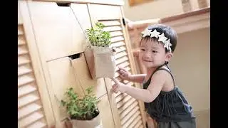 Korean baby takes photos to celebrate 1st birthday