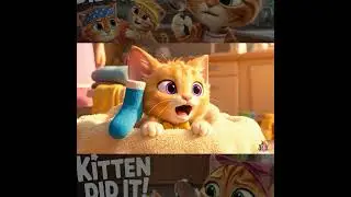 Leo&rsquo;s Cushion Surprise 😂 | Funny Cat Family Short | Sweet Paws Tales Pixar-Style Animation
