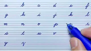 How to write English small letters | Cursive writing a to z | Cursive handwriting practice | abcd
